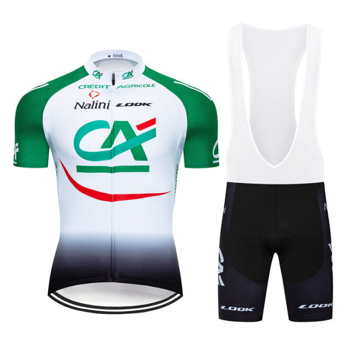 2019 Nalini Full Zipper Short Sleeve Men's Cycling Jersey Bib Gel Padded Short Pants Kits