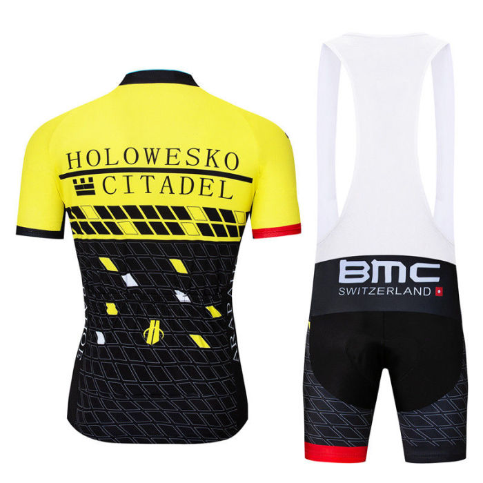 2019 BMC Men's Cycling Wear Kits Short Sleeve Jersey Bib Shorts Bike Clothing Set Maillot