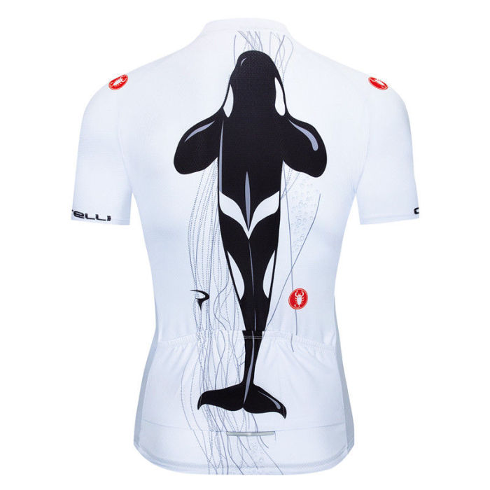 2018 SKY Cycling Mens Short Sleeve Jersey Bib Shorts Set Bike Outfit Shirt Pants Pad