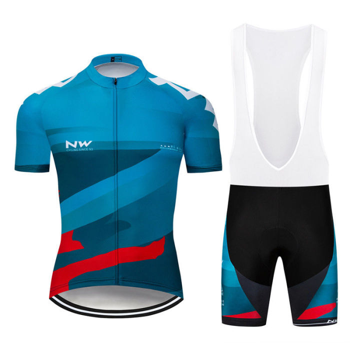 2019 Team Clothing Mens Sports Wear Team Cycling Jersey Bib Sets Bike Bicycle Short Sleeve Clothing