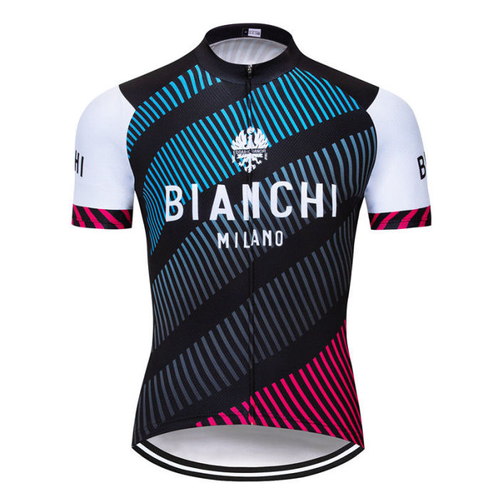 2018 Bianchi Mens Cycling Jersey Bib Shorts Set Short Sleeve Cycling Clothing Ciclismo