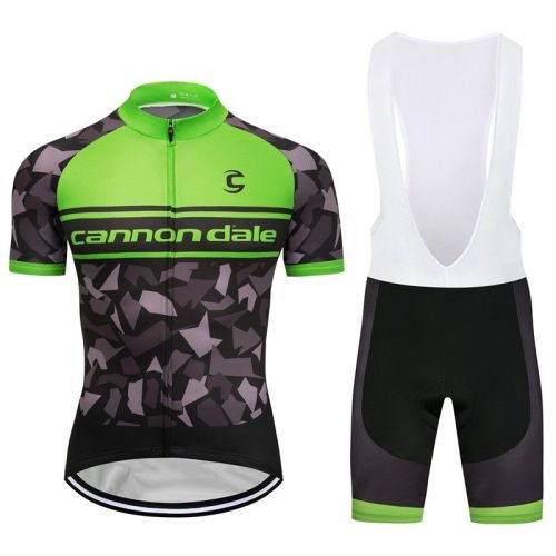 2018 Cannondale Men Cycling Outfits Jersey Bib Shorts Set Short Sleeve Racing Shirt Pad