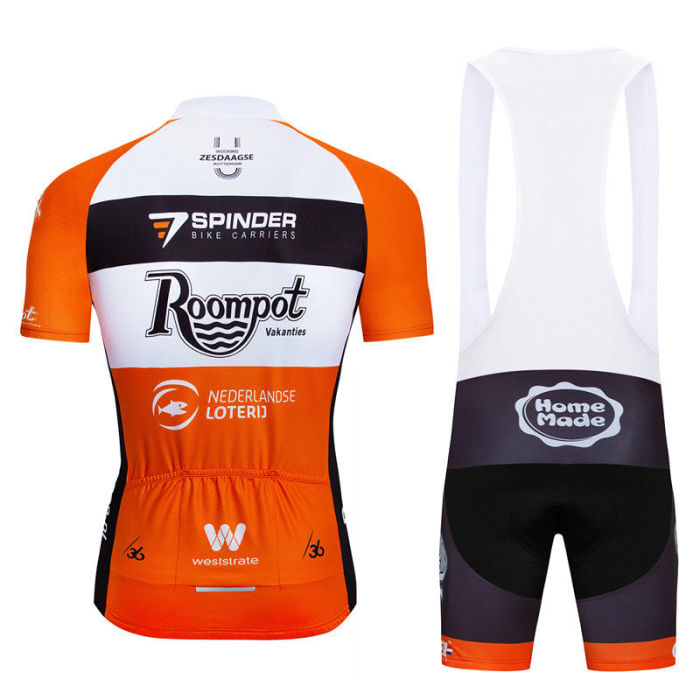 2019 Roompot Men Bike Cycling Jersey Bibs Shorts Kits Shirt Pants Short Sleeve Jersey Set New