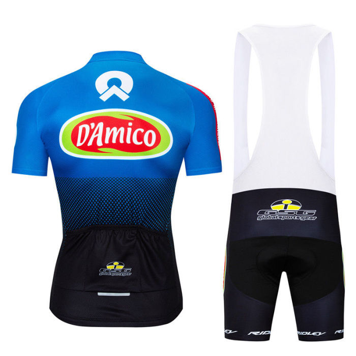 2019 UCI Mens Cycling Clothing Short Sleeve Jersey Bib Shorts Shirt Pants Pad Set