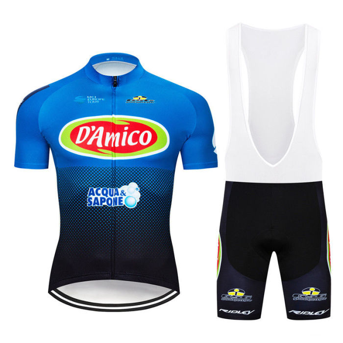 2019 UCI Mens Cycling Clothing Short Sleeve Jersey Bib Shorts Shirt Pants Pad Set