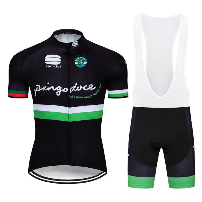 2019 Spоrtful Men Cycling Bib Kits Bike Jersey Shirt Shorts Set Cushion Riding Suits Shirt Pro