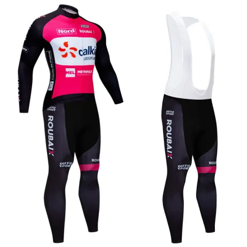 2019 UCI Summer Mens Bicycle Jersey Bib Pants Kits Cycle Clothing Long Sleeve Thin Jersey Tights