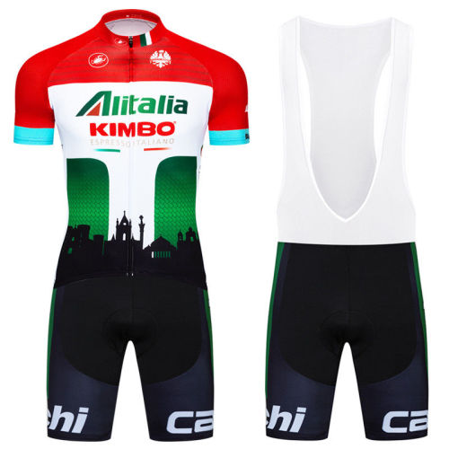 2018 Casteli Cycling Jersey Bib Shorts Set Summer Riding Mens Road Bike Cycling Padded Shorts