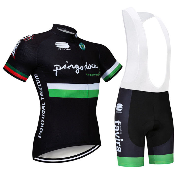 2019 Spоrtful Men Cycling Bib Kits Bike Jersey Shirt Shorts Set Cushion Riding Suits Shirt Pro