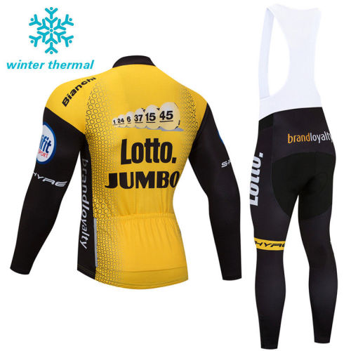 2018 Lotto Mens MTB Bike Winter Cycling Jersey Bib Pants Set Bicycle Jackets Tights