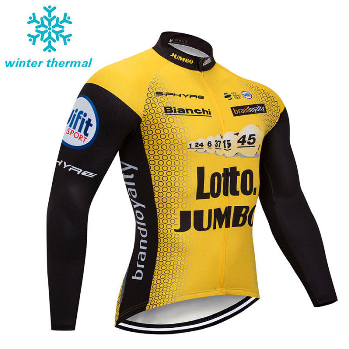 2018 Lotto Mens MTB Bike Winter Cycling Jersey Bib Pants Set Bicycle Jackets Tights