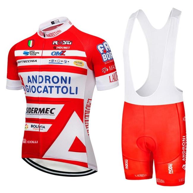 2019 Red Andro team Summer Pro sporting Racing UCI world tour pro cycling jersey Bike shorts set ropa ciclismo bicycle wear