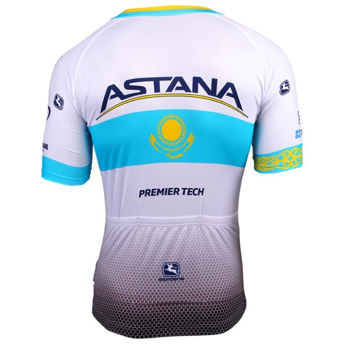 2018-2019 Astana Kazakh Champion Cycling Jersey And Bib Shorts Set