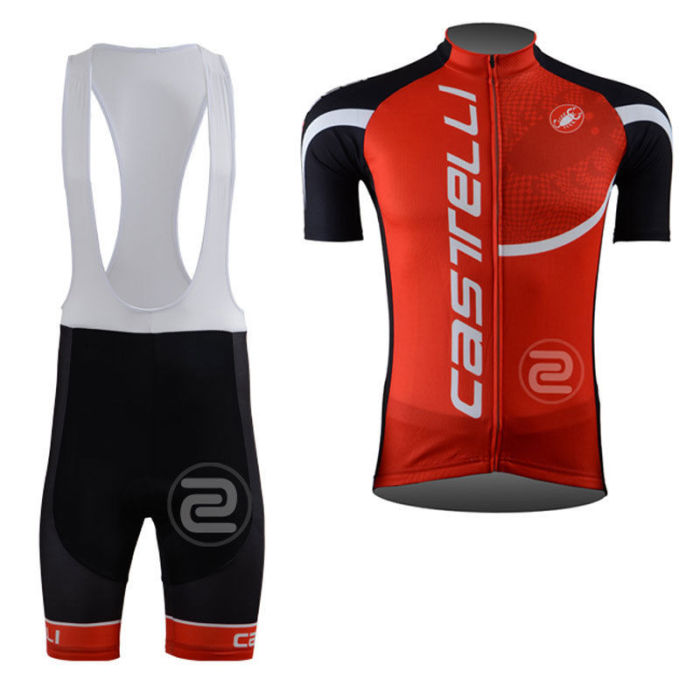 2019 Casteli Classics Mens Cycling Jersey Bib Shorts Kits Bike Shirt Straps Tights Suit Red