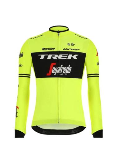 Trek-Segafredo Bodyfit 2019 Long Sleeve Jersey Yellow