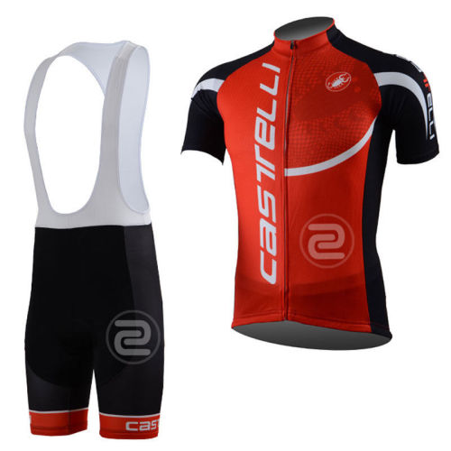 2019 Casteli Classics Mens Cycling Jersey Bib Shorts Kits Bike Shirt Straps Tights Suit Red