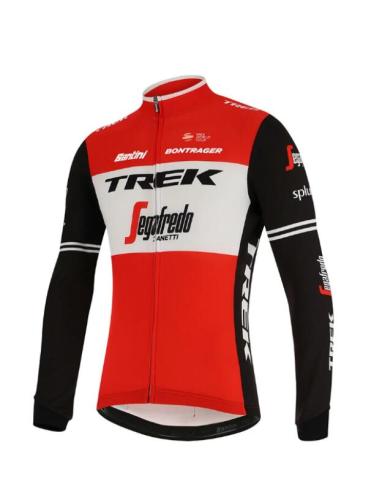 Trek-Segafredo Bodyfit 2019 Long Sleeve Jersey Red