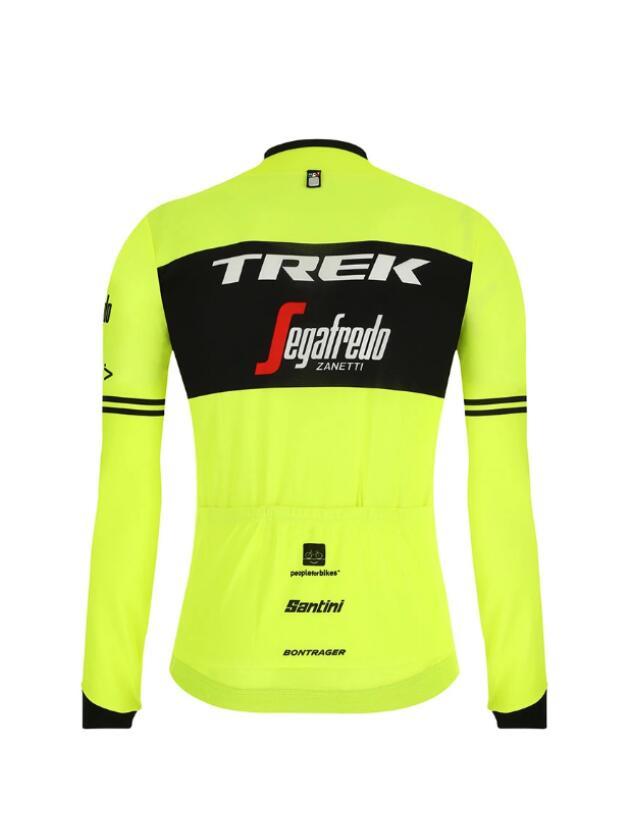 Trek-Segafredo Bodyfit 2019 Long Sleeve Jersey Yellow