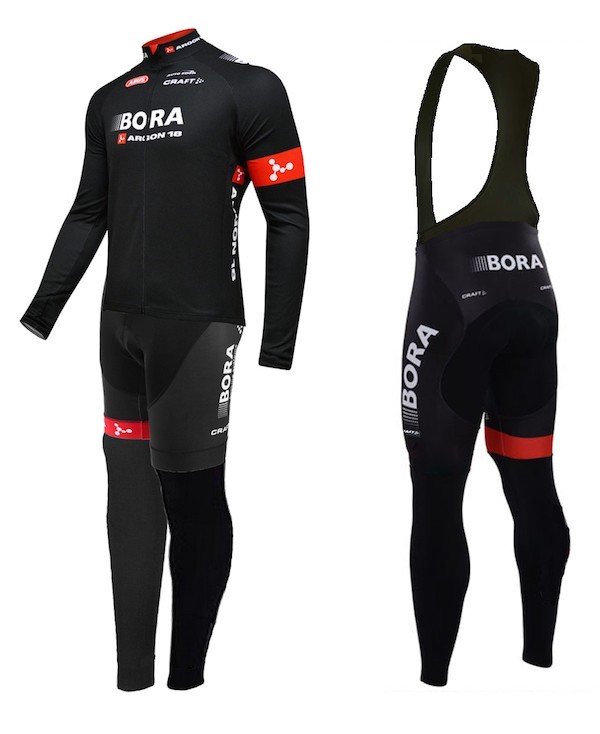 2015 Bora Argon 18 Team Long Sleeve Cycling Jersey And Bib Pants