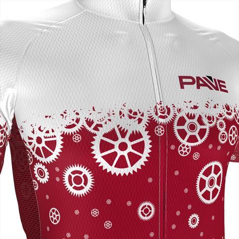 2018 Pave Christmas Snow Short Sleeve Cycling Jersey