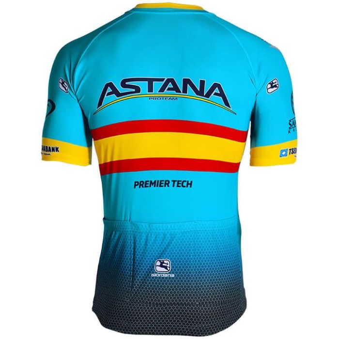 2019 ASTANA PRO TEAM Spanischer Meister Cycling Jersey And Bib Shorts Set