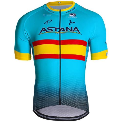 2019 ASTANA PRO TEAM Spanischer Meister Cycling Jersey And Bib Shorts Set
