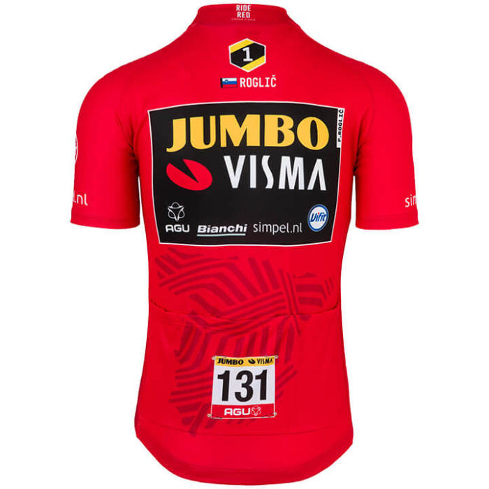 Team Jumbo-Visma Roglic La Vuelta Kurzarmtrikot 2019