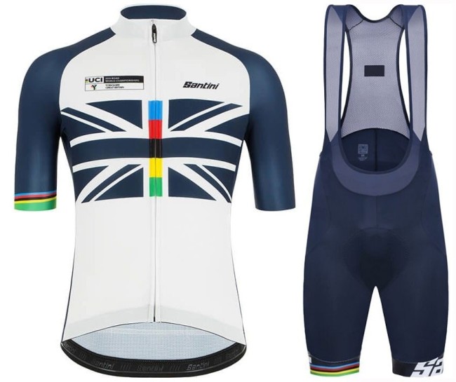 2019 Santini Tour de England Cycling Jersey And Bib Shorts Set