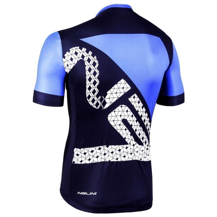 2019 Nalini Volata 2.0 Black-Blue Cycling Jersey And Bib Shorts Set