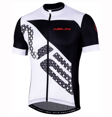 2019 Nalini Volata 2.0 Black-White Cycling Jersey And Bib Shorts Set