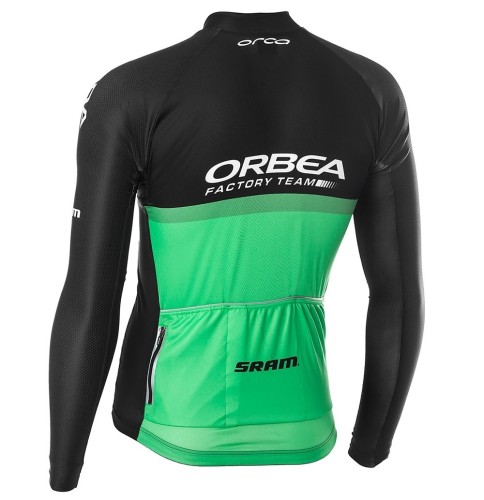 2019 Orbea Factory Racing Green Long Sleeve Cycling Jersey