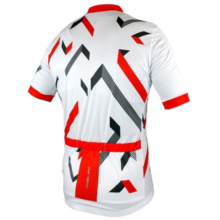 2019 Nalini Descesa 2.0 White-Red Cycling Jersey And Bib Shorts Set