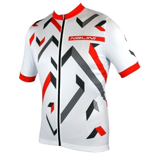 2019 Nalini Descesa 2.0 White-Red Cycling Jersey And Bib Shorts Set