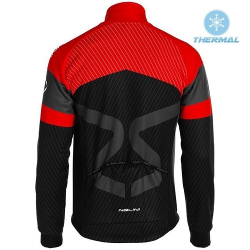 2019 Tuono Black-Red Thermal Long Sleeve Cycling Jersey