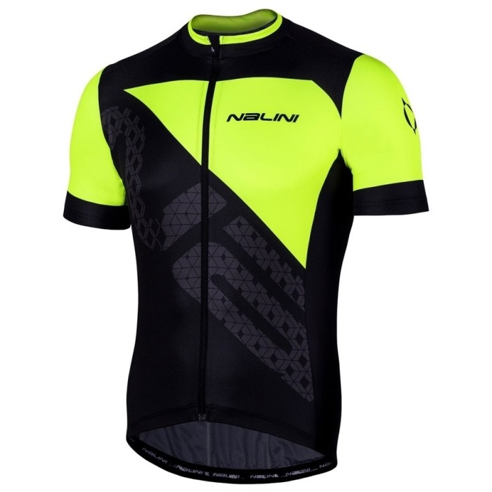 2019 Nalini Volata 2.0 Black-Yellow Cycling Jersey And Bib Shorts Set