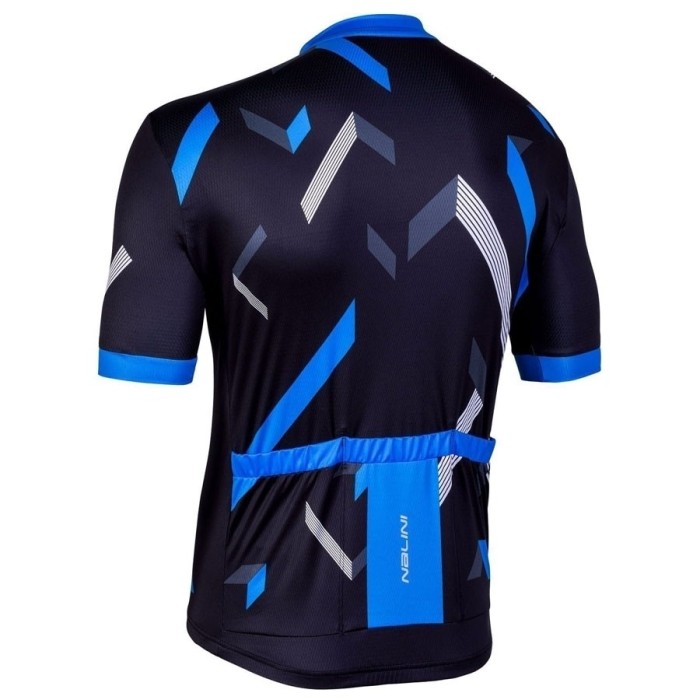 2019 Nalini Descesa 2.0 Black-Blue Cycling Jersey And Bib Shorts Set