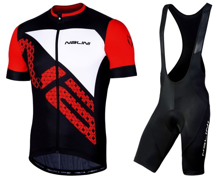 2019 Nalini Volata 2.0 BWR Cycling Jersey And Bib Shorts Set