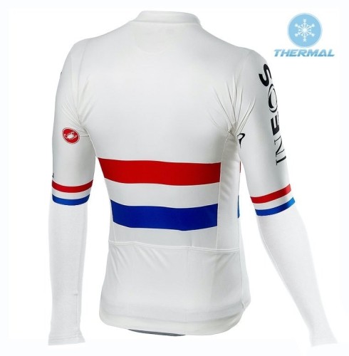 2019 Team INEOS UK Champion Thermal Long Sleeve Cycling Jersey