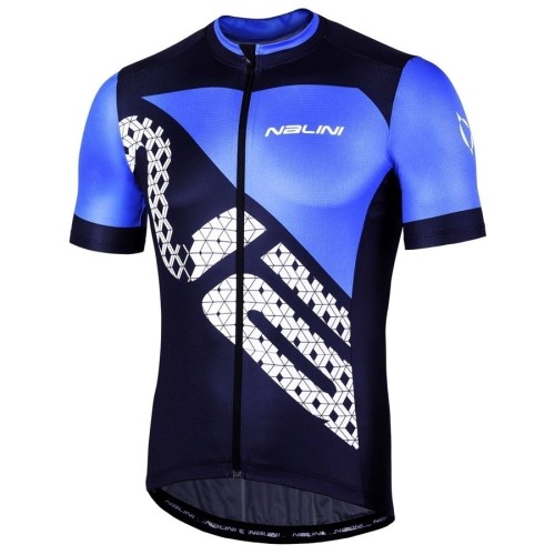 2019 Nalini Volata 2.0 Black-Blue Cycling Jersey And Bib Shorts Set