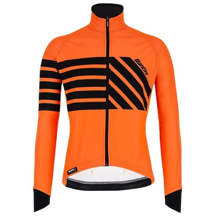 2019 Santini Svolta Orange Long Sleeve Cycling Jersey