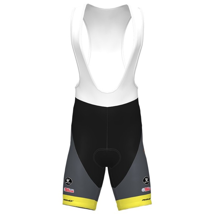 2020 Bingoal Wallonie Bruxelle Yellow Cycling Jersey And Bib Shorts Set