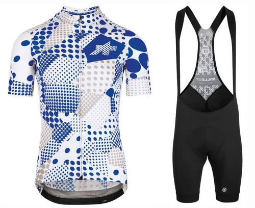 2020 Assos Erlkoenig Blue Cycling Jersey And Bib Shorts Set