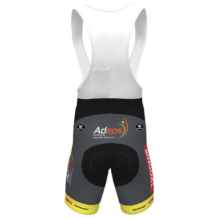 2020 Bingoal Wallonie Bruxelle Yellow Cycling Jersey And Bib Shorts Set