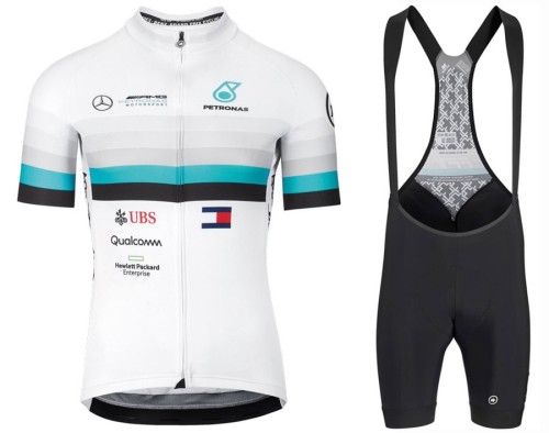 2020 Assos FF1 RS Benz White Cycling Jersey And Bib Shorts Set