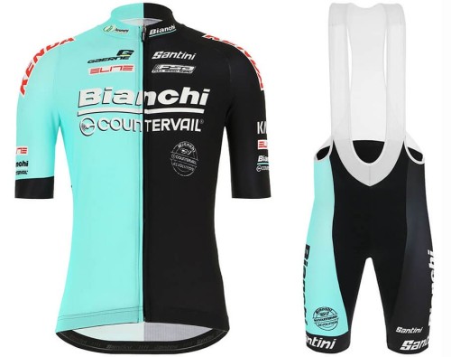 2020 Bianchi Countervail Team Cycling Jersey And Bib Shorts Set