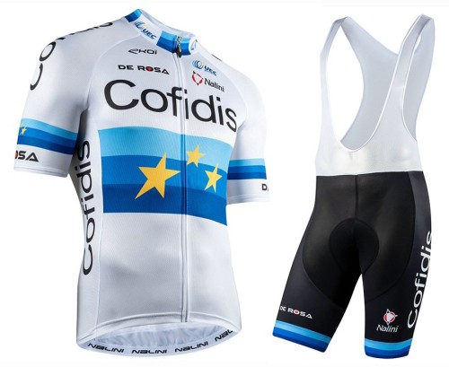 2020 Cofidis EU Champion Cycling Jersey And Bib Shorts Set