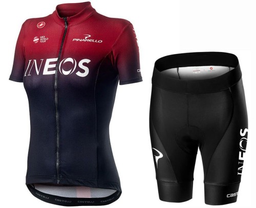 2020 INEOS Team Women's Cycling Jersey And Shorts Set