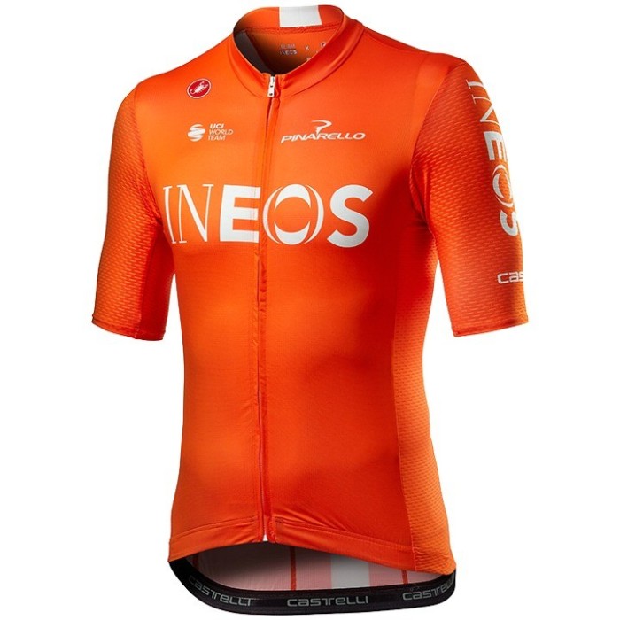 2020 INEOS Team Orange Cycling Jersey And Bib Shorts Set