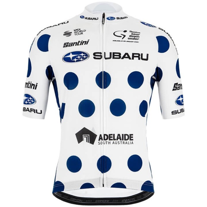 2020 Subaru Tour Down Under polka dot Cycling Jersey And Bib Shorts Set