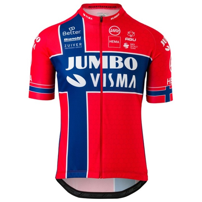 TEAM JUMBO-VISMA Norwegischer Meister Kurzarmtrikot 2020